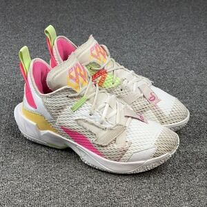 Jordan Why Not Zer0.4 CQ4231-102 Basketball Shoes White Pink Volt Size 7